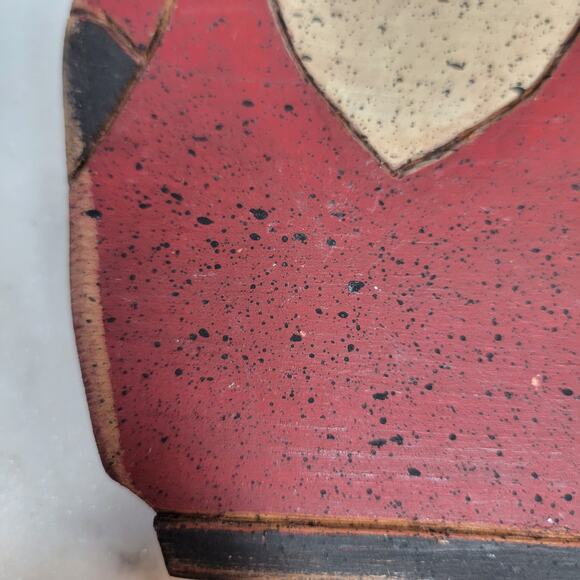 VTG Wooden Carved Santa Figure 6.5" Handpainted Christmas Folk Art Signed '91 - Picture 5 of 12